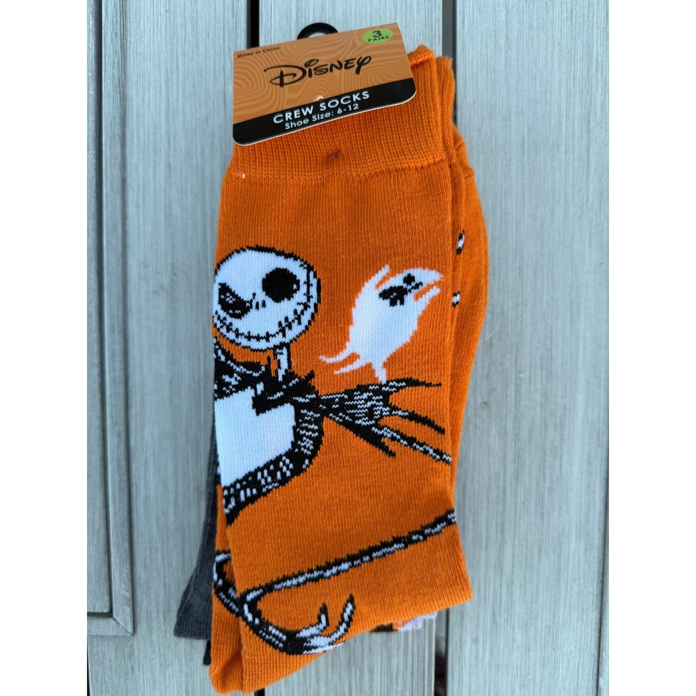 Disney Nightmare Before Christmas 3 Pack Socks Jack Skellington King Spooky NWT